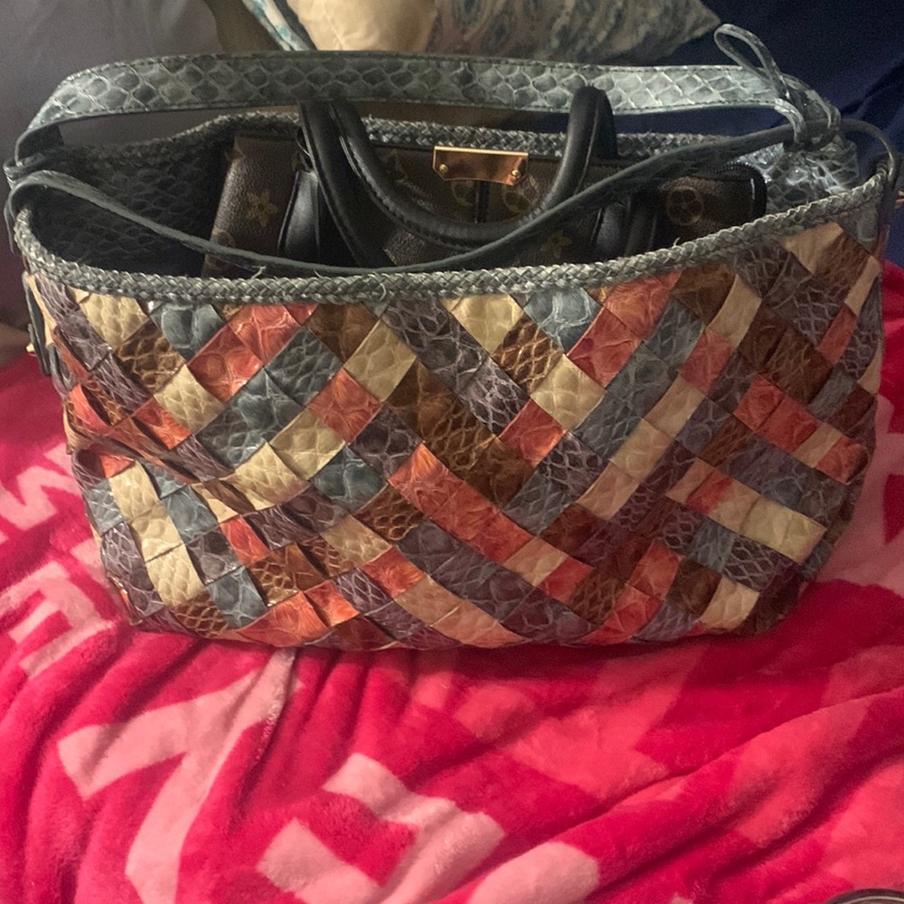 Jessica Simpson cute multi colors two shoulder straps